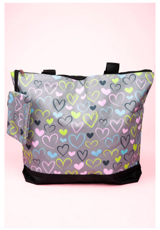 Tote Heart & Soul with Black Trim Bag