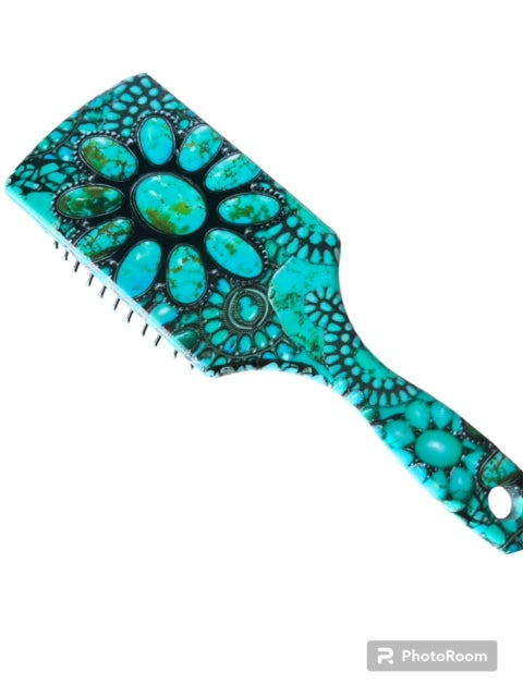 Hair Care Turquoise Flower