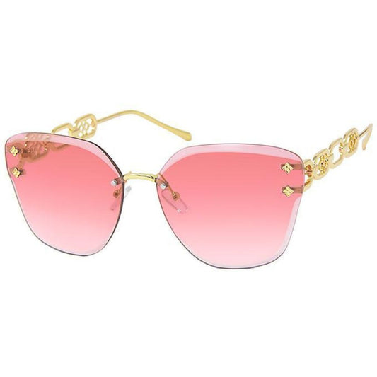 Pink Clover Chain Arm SunglassesWholesale Fashion AccessoriesDazzle Dream Shop